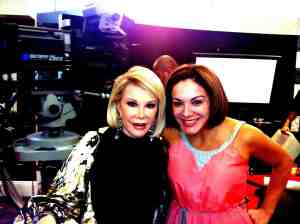 Jill with Joan on set of Fashion Police.